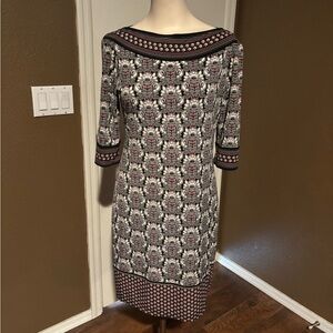 Studio M Black and White Geometric Dress